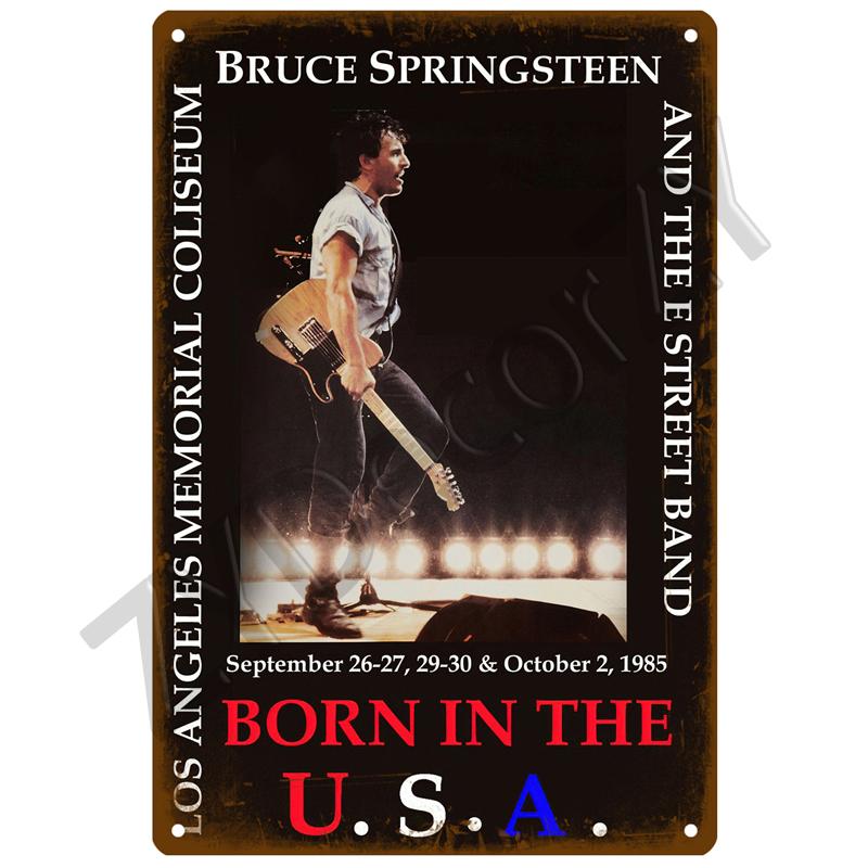 Rock and Roll Metal Sign Band Tin Sign Decorative Plates Vintage Poster Stickers Man Cave Music Home Bar Wall Decor Plaque Art