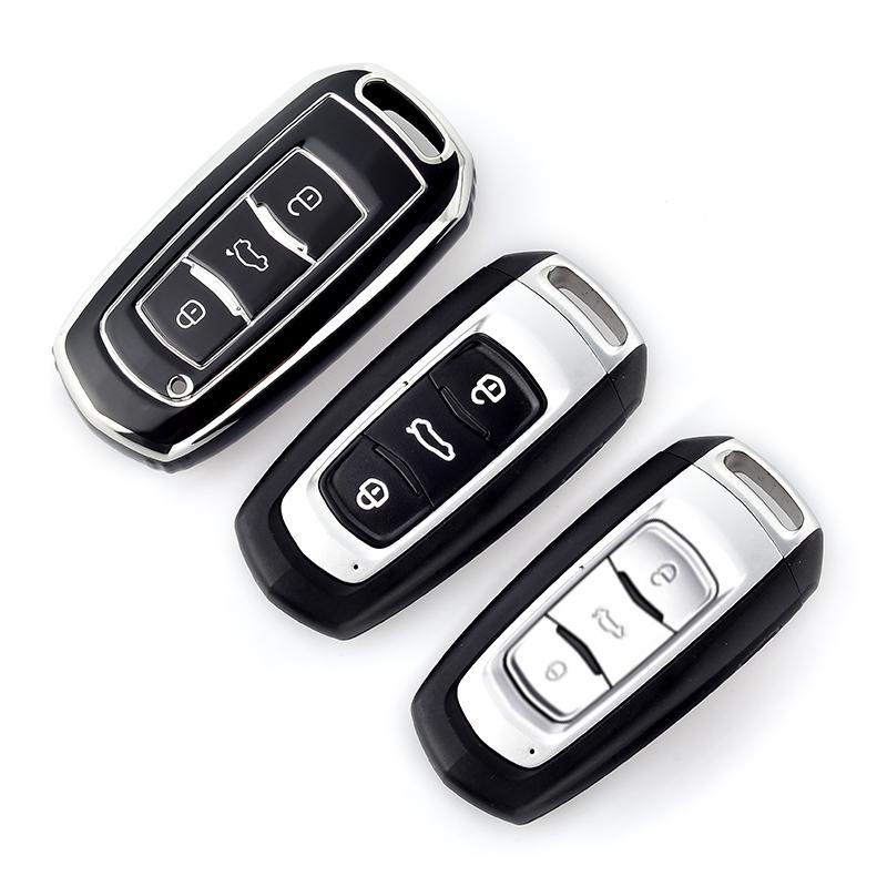 3 Кнопки ТПУ Чехол-Крышка Оболочка для Автомобильного Складного Ключа Geely Atlas Boyue NL3 EX7 SUV GT GC9 Emgrand X7 Borui Авто Держатель Аксессуары