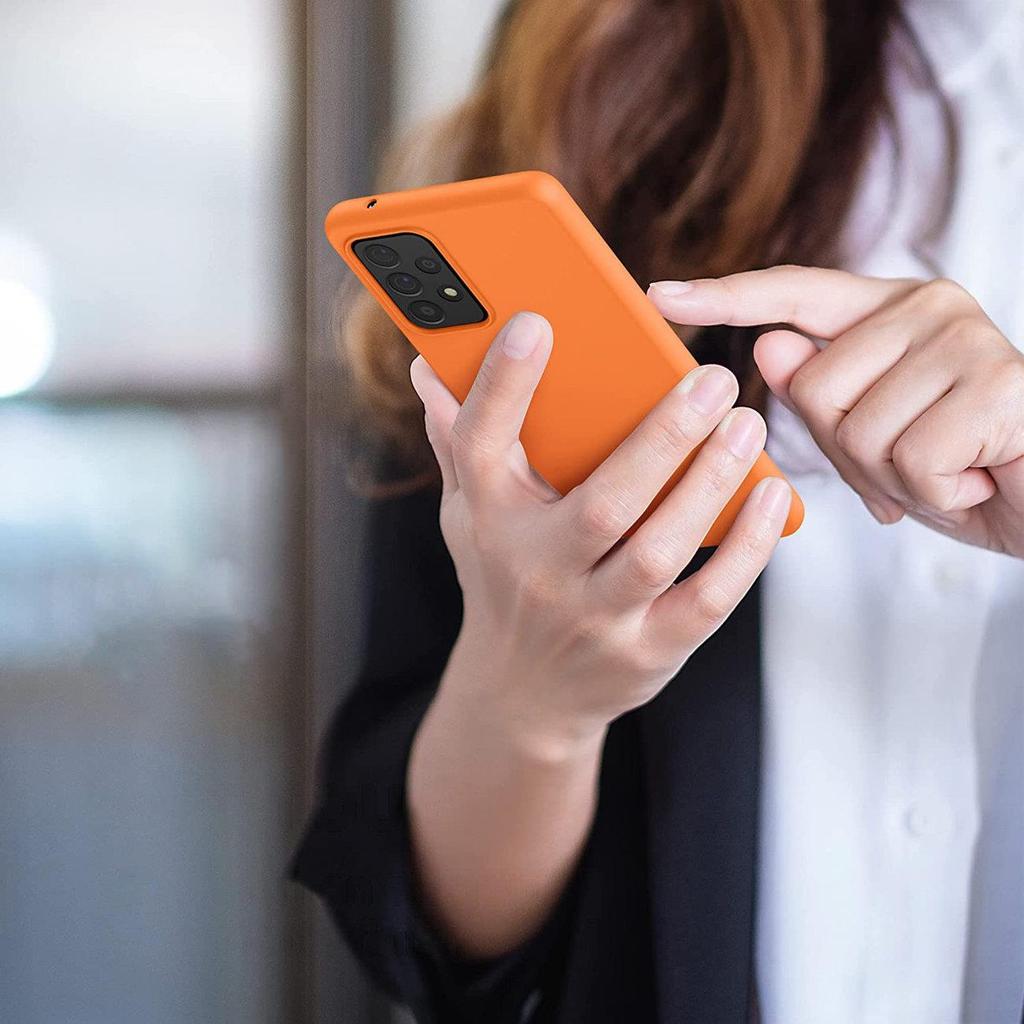 Samsung Galaxy A22 4G Flexible Blue Silicone Protective Case