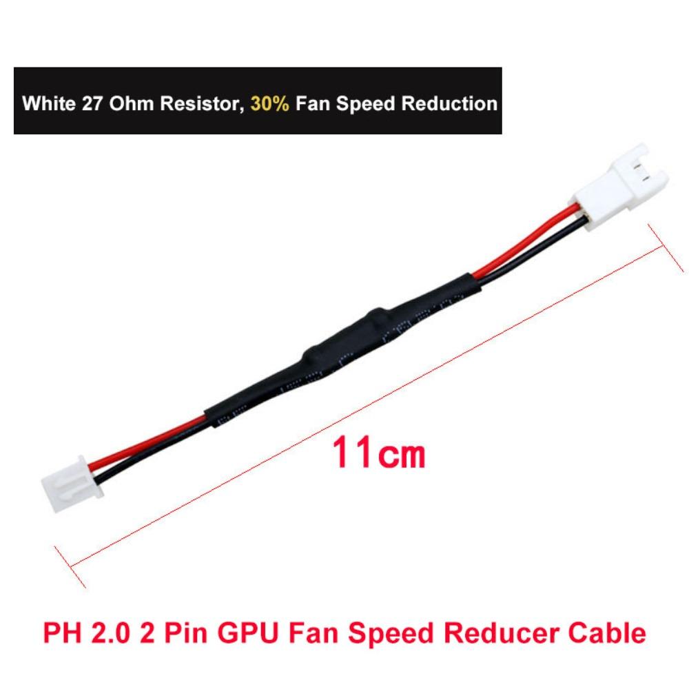 4 Pin PWM Fan Resistor Cable CPU Chassis Fan Speed Reducer 4Pin Male to Female Extension Cable Reduce Fan Speed Noise