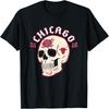 Хэллоуинская футболка Chicago Bulls с цветочным черепом
