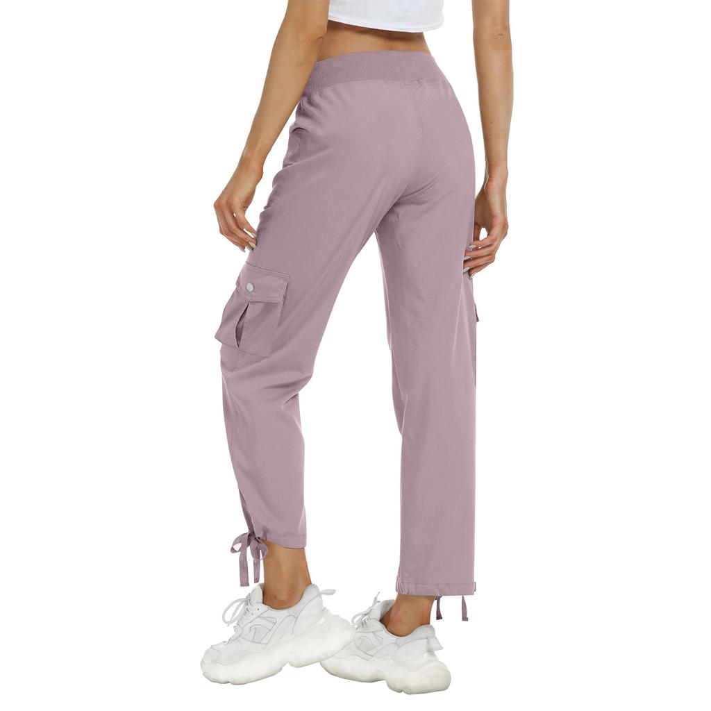 Женские походные брюки, легкие, быстросохнущие, спортивные, для путешествий, повседневные, свободные, удобные, с милыми карманами