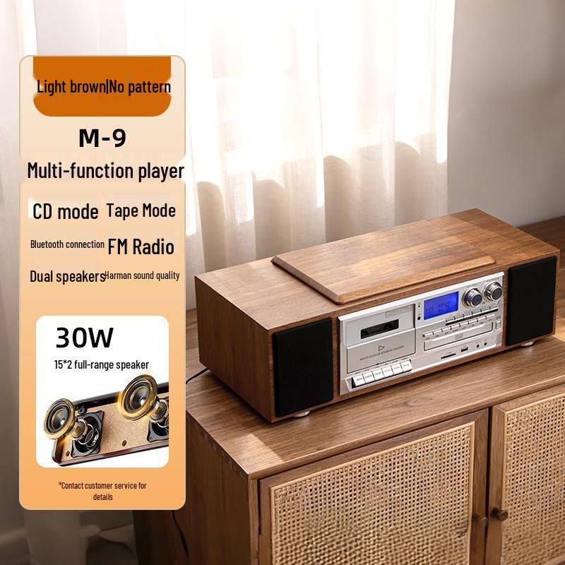 Ретро-магнитофон с CD-плеером Bluetooth, звуком качества Harman и мощным динамиком