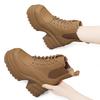 (Несоответствующий размер не компенсируется) Детские осенние новые универсальные женские ботинки в британском стиле на толстой подошве с внутренним каблуком, ботинки Мартина