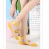 1 пара летних ультратонких носков до щиколотки, прозрачные шелковые эластичные носки с вышивкой в виде ромашек, милые женские носки из ледяного шелка