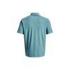 Under Armour Solid Color Double Placket Polo Shirt Men Tops Blue 1377362-400