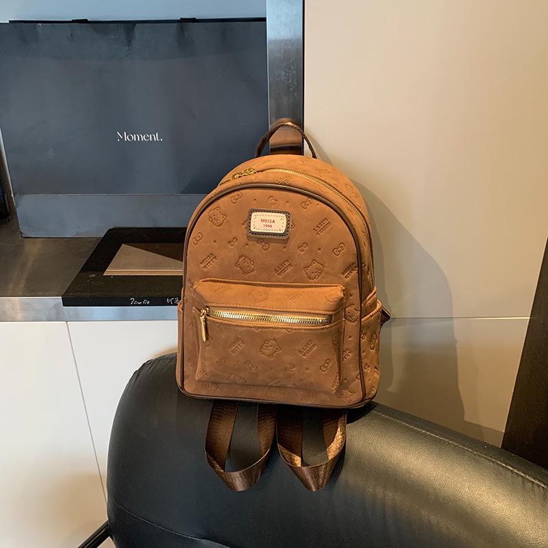 Повседневная сумка для поездок на работу в стиле ретро большой вместимости женская 2025 новая популярная рельефная сумка-рюкзак школьная сумка осень-зима