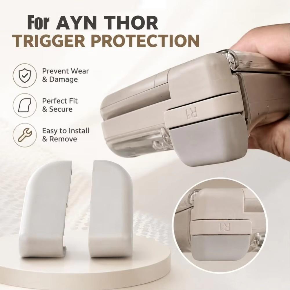 1 Pair Dustproof Shoulder Button Caps Replacement Key Caps for AYN Thor for Handheld Game Console