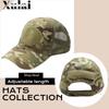 Ribstop TC Black Green Khaki Multicam Camouflage Caps With Patch Logo Mesh Kanye Baseball Cap #4 Beanie Hats For Men