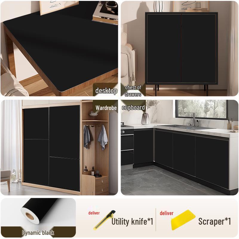 Водонепроницаемые самоклеящиеся наклейки для изменения цвета шкафа и тумбы