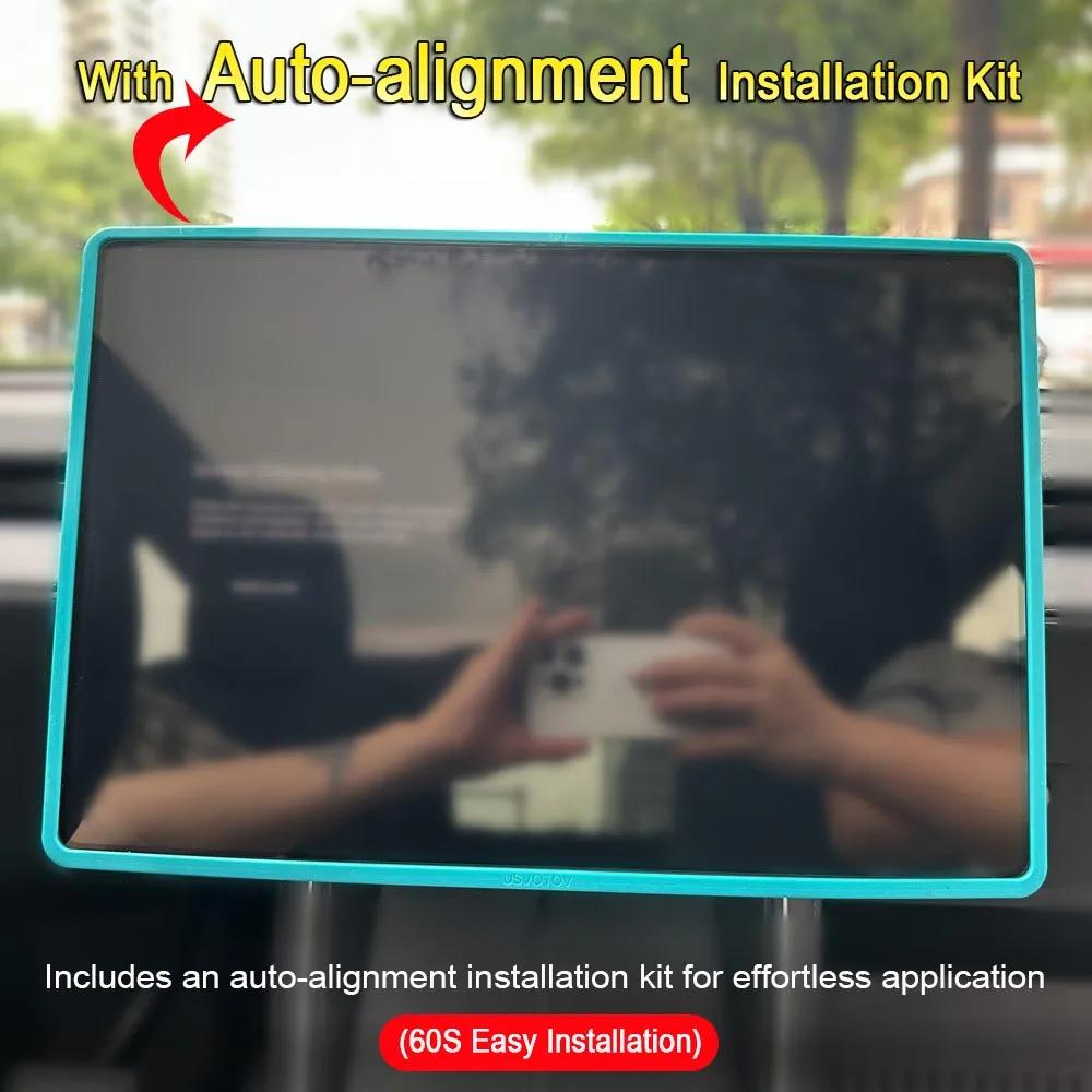 Tempered Glass Screen Protector For Tesla Model 3 Y Highland Juniper 2024-2025 HD Center Control Film Protection