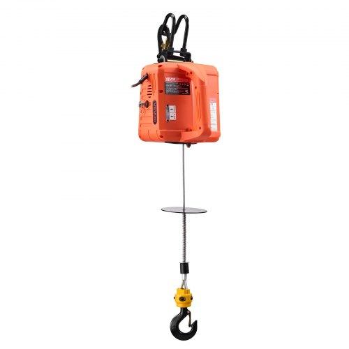 VEVOR 3-in-1 Electric Hoist Winch, 500 kg Capacity, 1500W Portable Electric Power Winch, 7.6 m Lifting Height, 5 m/min with Manual