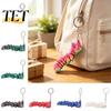 Cute Backpack Accessory 3D Printed Articulated Fox Keychain, Flexible Joint Animal Pendant with Metal Keychain Key Ring, Creative Desk Figurine