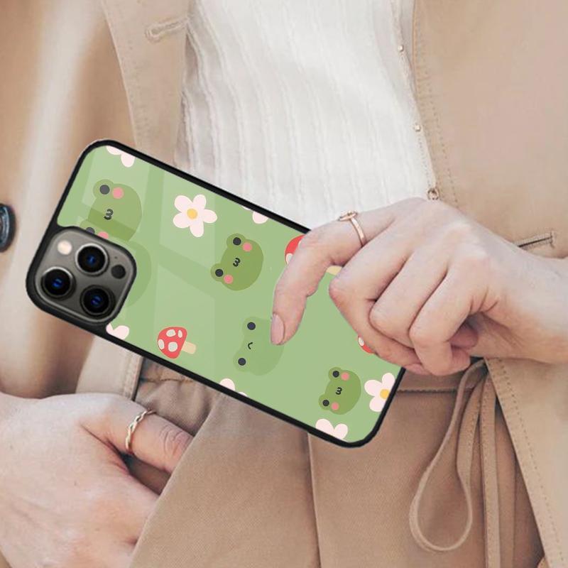Kawaii Frog Funda Magnetic Phone Case For APPLE iPhone 17 Air 16 14 13 12 Pro Max 15 Plus Wireless Charge With MagSafe Cover