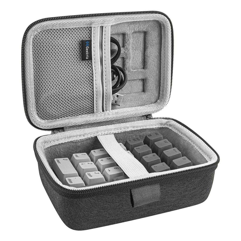 Geekria Portable Numeric Keypad Travel Case for Mechanical Numeric Compatible with Qisan Mini Numeric MOTOSPEED Kinst Numeric Keypad and Tishled