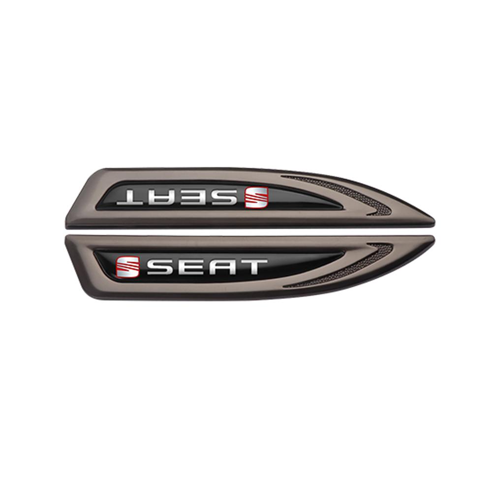 CUBE3 For SEAT lbiza 6j Leon Mk2 Cupra FR Arona Racing Ateca Altea 3D Metal Logo Car Fender Side Wing Emblem Badge Sticker Accessories