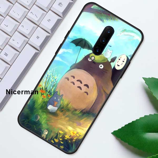 Чехол аниме Studio Ghibli Тоторо для Oneplus 7T 7 8 Nord Pro 5G Z 6 6T One Plus 8 OnePlusNord, черный силиконовый чехол для телефона