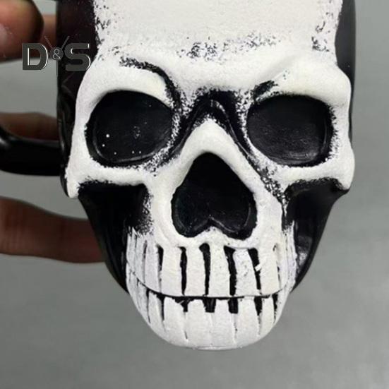 Кружка в виде черепа, кружка для питья викингов, пивная кружка из смолы, кофейная чашка для чая, украшение на Хэллоуин, барная посуда, аксессуары для вечеринок