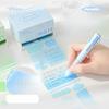 Перламутровые самоклеящиеся заметки с отрывным язычком, водонепроницаемые полупрозрачные блокноты для учебы, прозрачная лента для выделения текста при чтении, канцелярские подарки