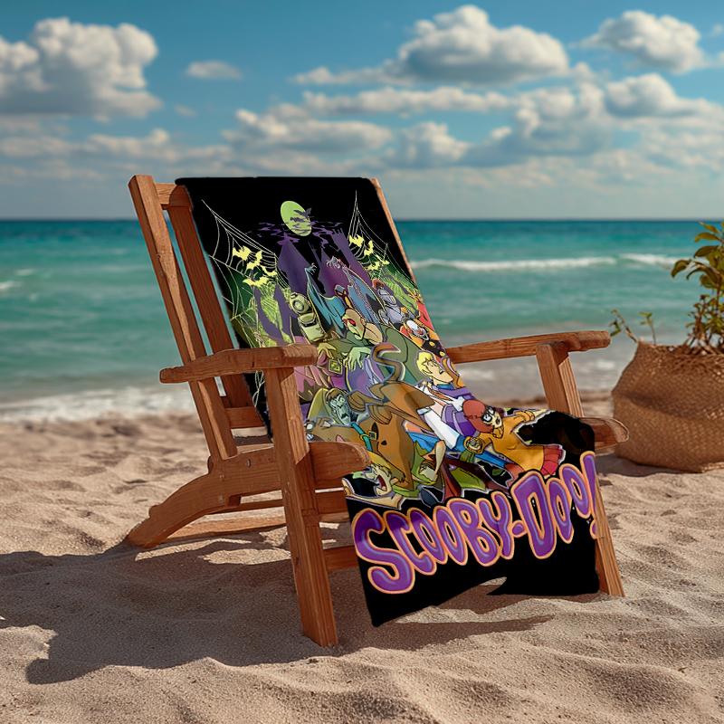 Ultra-Soft Beach Towel with Scooby-Doo Theme,Ideal for Pool - Camping, Diving - Perfect Travel Essential, Vibrant Beach Towel.