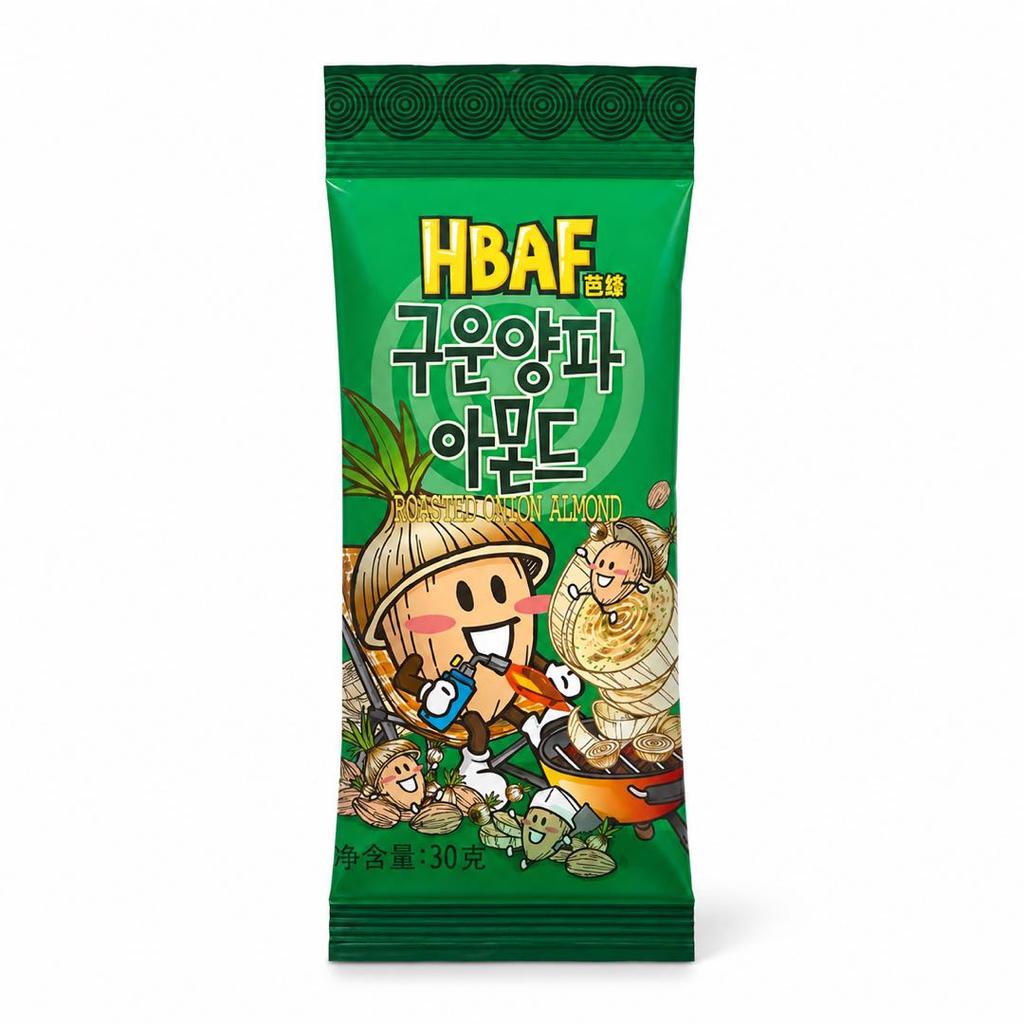 HBAF ЖАРЕНЫЙ ЛУК МИНДАЛЬ 30г