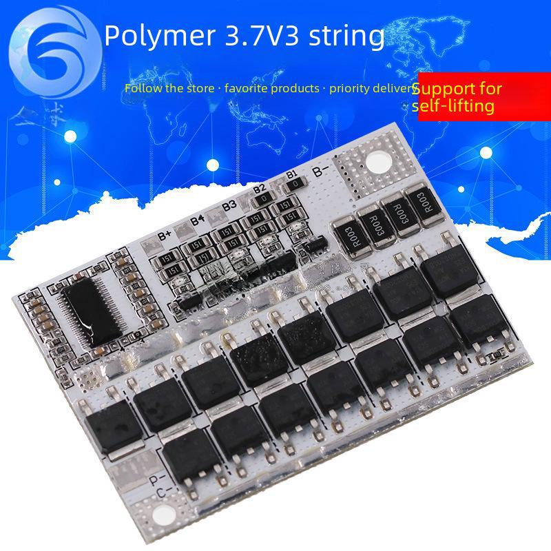 12V Lithium Battery Protection Board with Balance for Series 3, 4, 5 - 100A Polymer Lithium Iron Phosphate