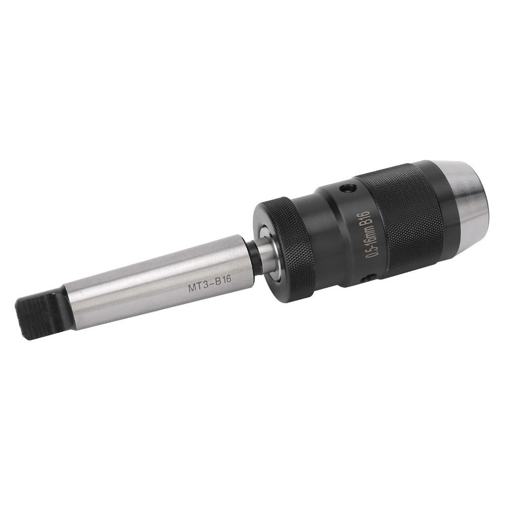 Morse Taper MT3 Keyless Drill Chuck B16 0.5 16mm Morse Taper Drill Chuck Milling Machine