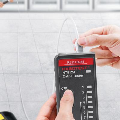 Тестер сетевого кабеля RJ45 RJ11 Светодиодный дисплей Тестер кабеля LAN Тестер целостности Сетевой провод Детектор телефонной линии Трассировщик