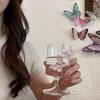 Высокостоящий бокал для вина из боросиликатного стекла с 3D-бабочкой
