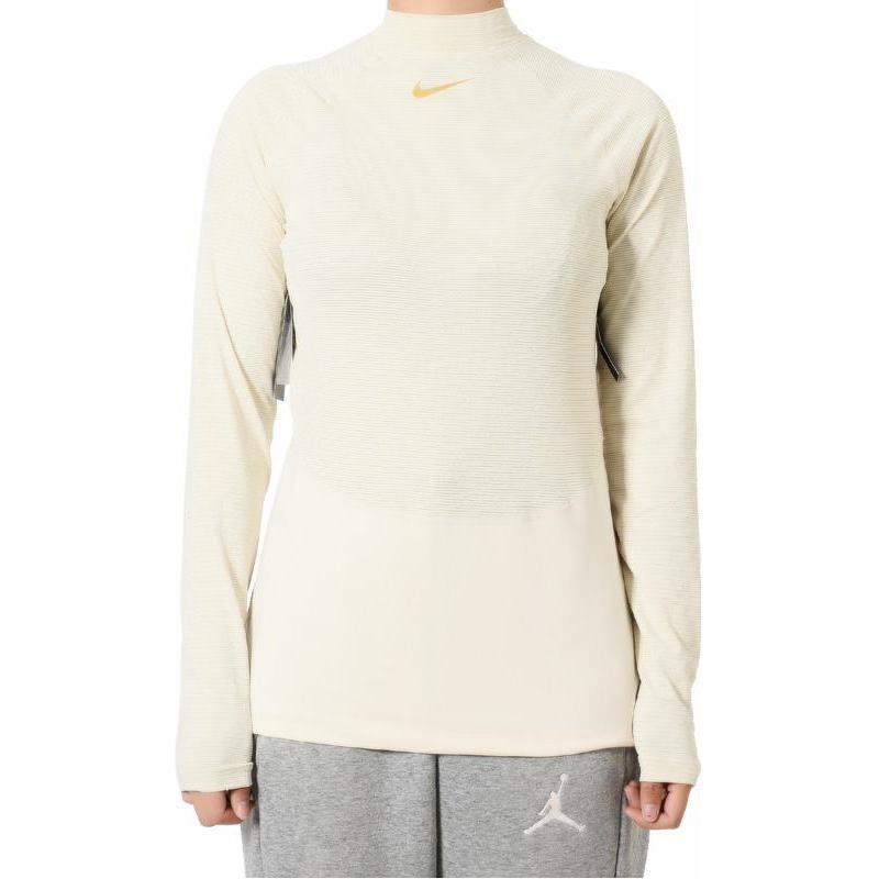Nike T Shirts Women's Beige Half Turtleneck Moderate Other AO9227-258