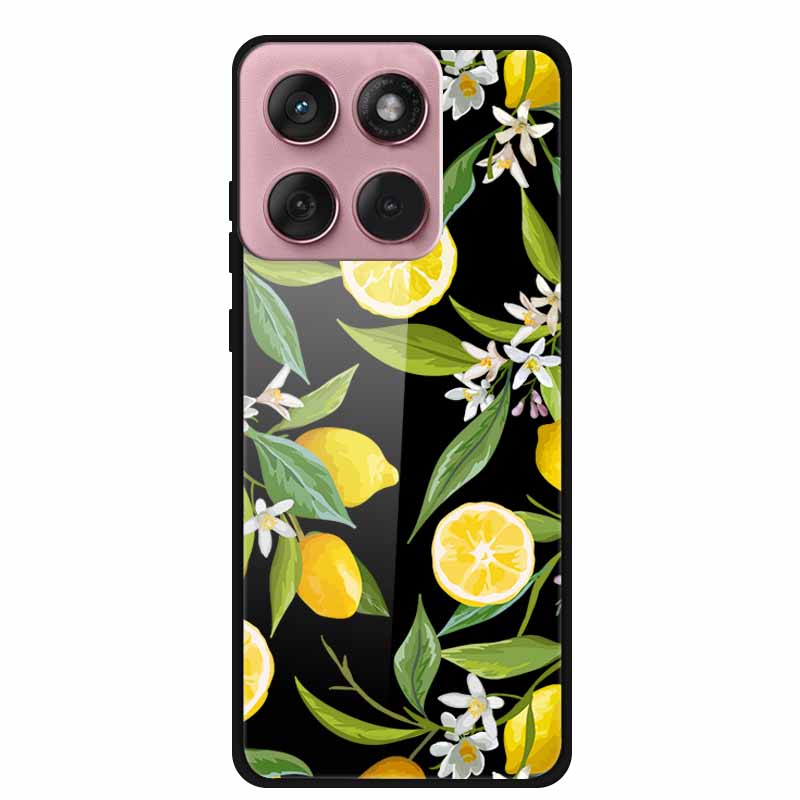 For Motorola Edge 60 60s 5G Glass Case Cartoon Soft Bumper Hard Tempered Glass Back Cover Case For Motorola Edge 60 Fusion Shell