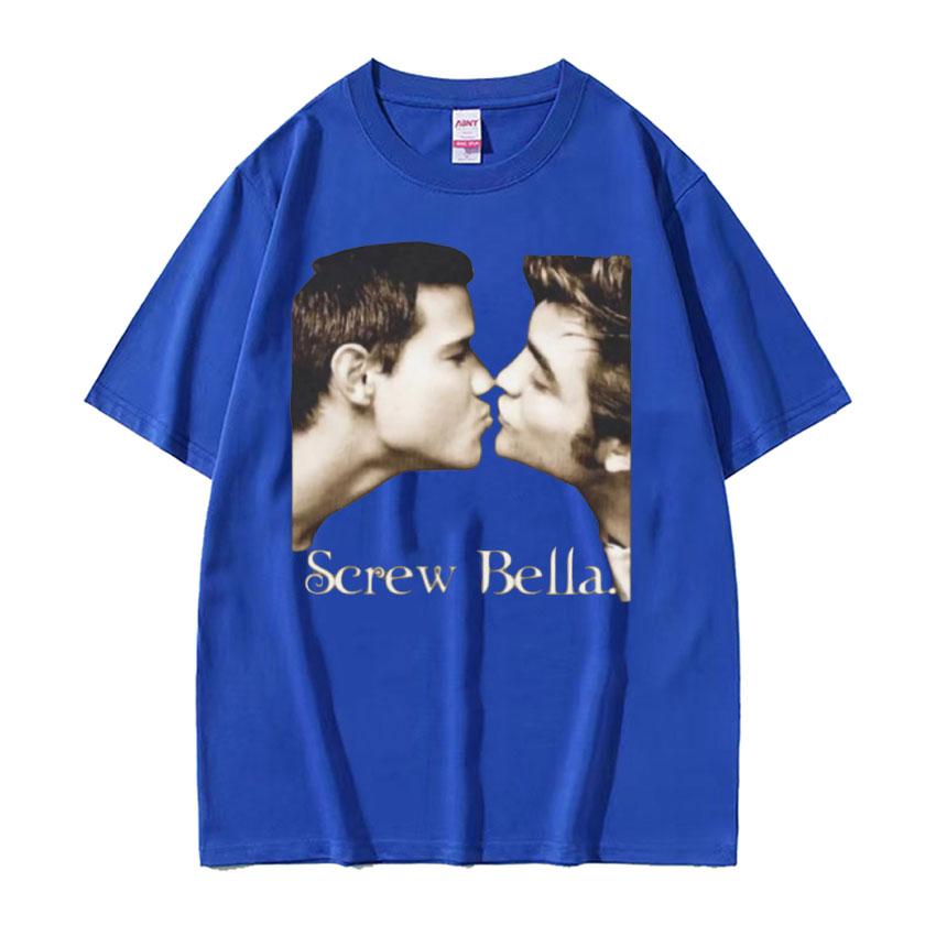 Футболка Bella Retro Сумерки Смешной Мем Футболки Унисекс Женская Харадзюку Мода Летний Большой Размер Хлопок Уличная Одежда Топ