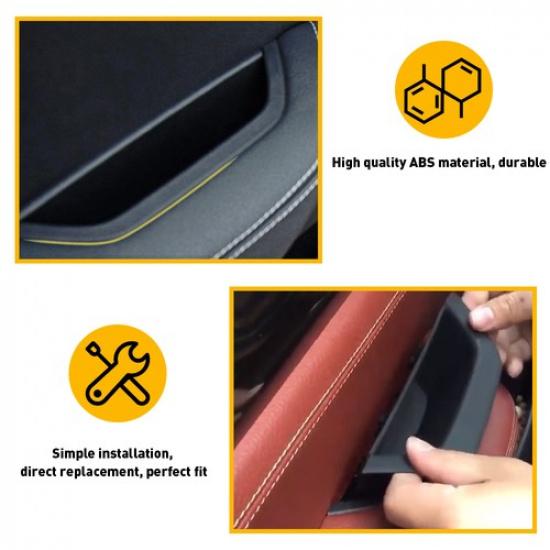 Front Left Door Handle Pull Trim Inner Interior Black Fit For BMW F25 X4 F26 X3