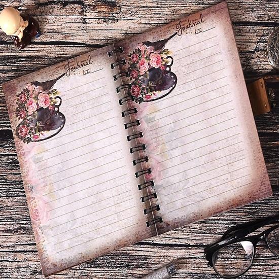 17,78 см кожаный спиральный дневник для записей уникальный ручной работы тисненый дорожный дневник коричневый