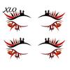 Removable Face Tattoo Stickers 2 Pairs Halloween Eye Stickers, Waterproof Temporary Decals with Water Transfer Skin Pumpkin Bat Spider Web, Easy Apply