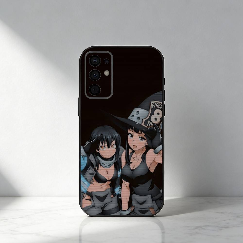 FF-Fire S-Sho K-Kusakabe Персонажи Чехол для телефона для Samsung S25,S24,S21,S22,S23,S20,Ultra,S26,Plus,Fe,Note,5G Черный Чехол