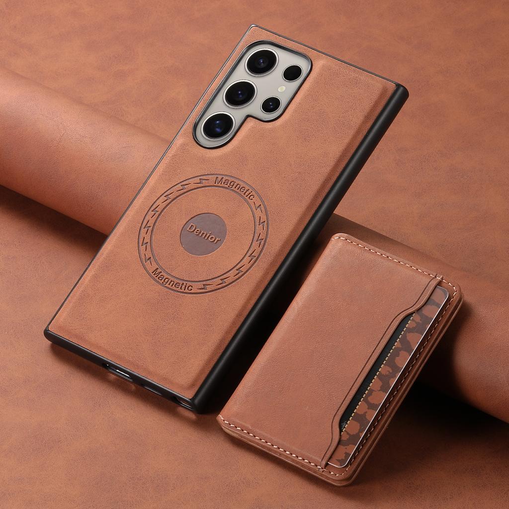 Magnetic Detachable Wallet Cover for Samsung Galaxy S26 Ultra S25 Plus S24 S23 FE Wireless Charging Card Slot Holder Phone Case