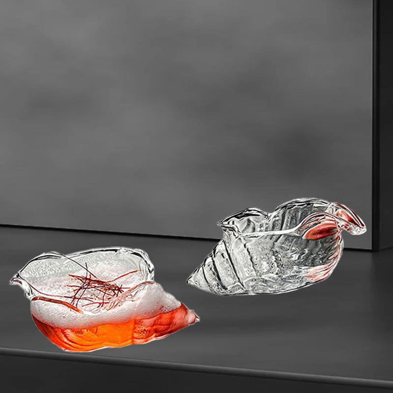 1шт креативный стеклянный винный бар коктейль в форме раковины 150мл