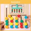 Деревянная цветная игра с шариками для детей, развитие мозга, координация рук и глаз
