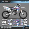 Комплекты наклеек с графикой команды DSMTECH для Yamaha WR250F WRF250 2015 2016 2017- 2019 WR450F WRF450 2016-18 005