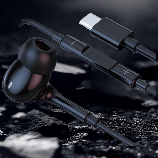 Wired Earphones with Mic Enhanced Sound Quality Noise Reduction 360-degree Surround Sound Long-lasting Comfortable Headphones