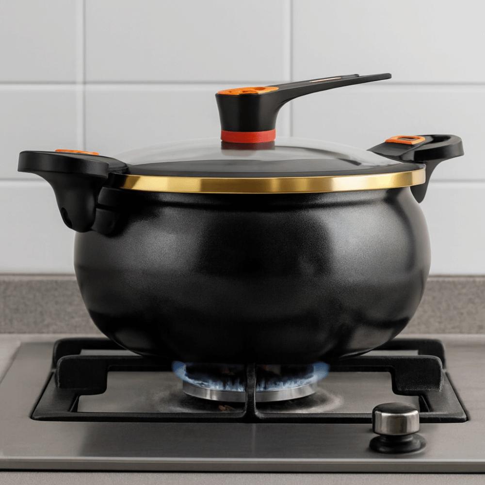 Non-Stick Stew Pot Large Capacity Soup Pan Chubby Micro-Pressure Pot  Electric Ceramic Cooker