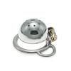 Pot Lid Chastity Cage Male Abstinence Penis Restraint Sissy Urethral Chastity Device Concealed Genitals Adult Toy with Belt 18+