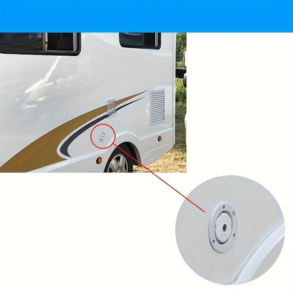 Белый/черный гравитационный водозаборник для автофургона, водозаборник с жестким заполнением, люк для прицепа