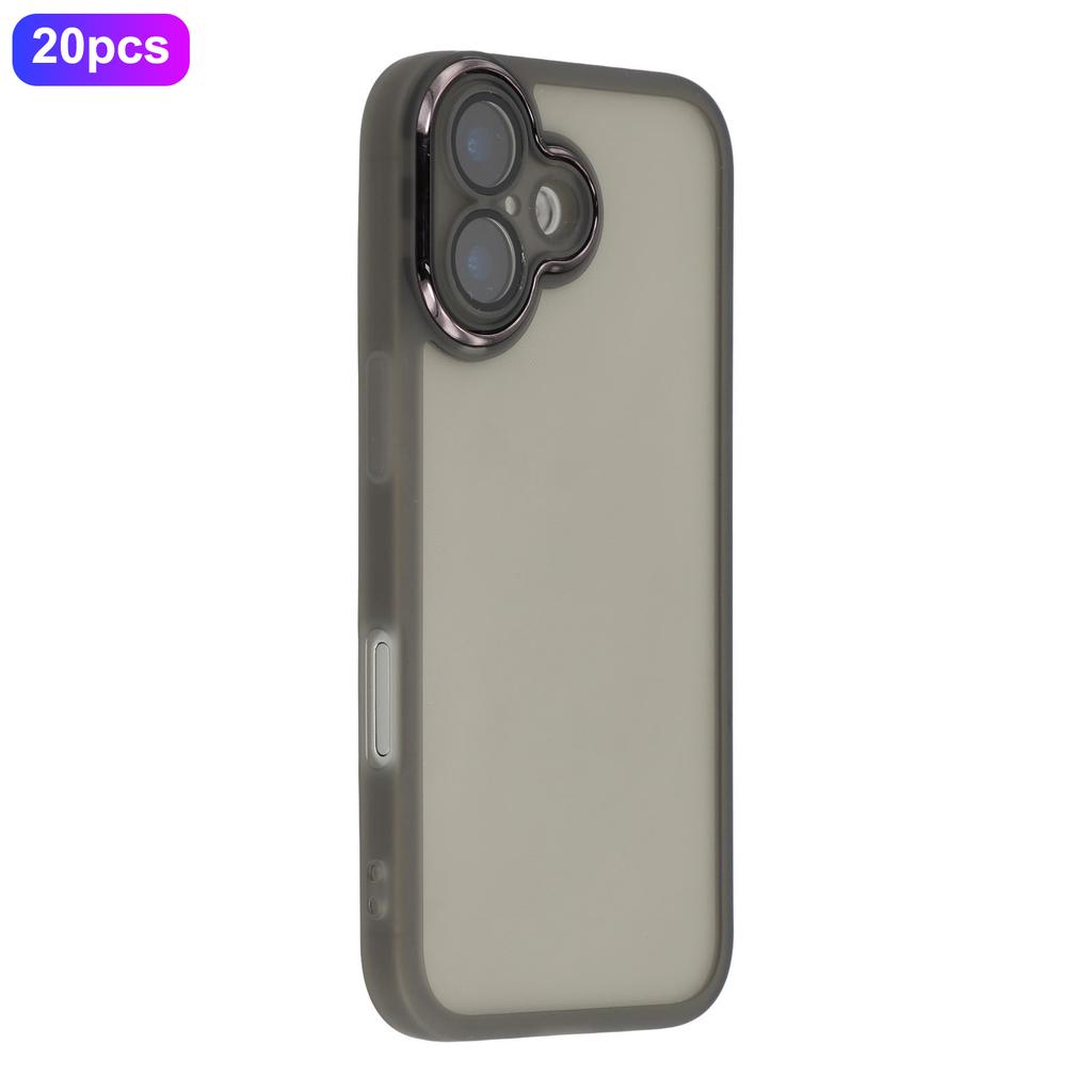 Оптовая закупка 20 шт. Чехол для iPhone 17 с гальванизированной рамкой камеры, ТПУ чехол для телефона с точными вырезами