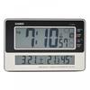 IDL-170J-7JF Table Clock, Radio Clock, White, Digital, Temperature, Humidity, Calendar, Display, Can Be Used As a Stand