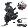 Motorcycle Cell Phone Support Handlebar Bracket Mobile Mirror Mount Navigation Stand Aluminum Anti Vibration Handle Holder Bike