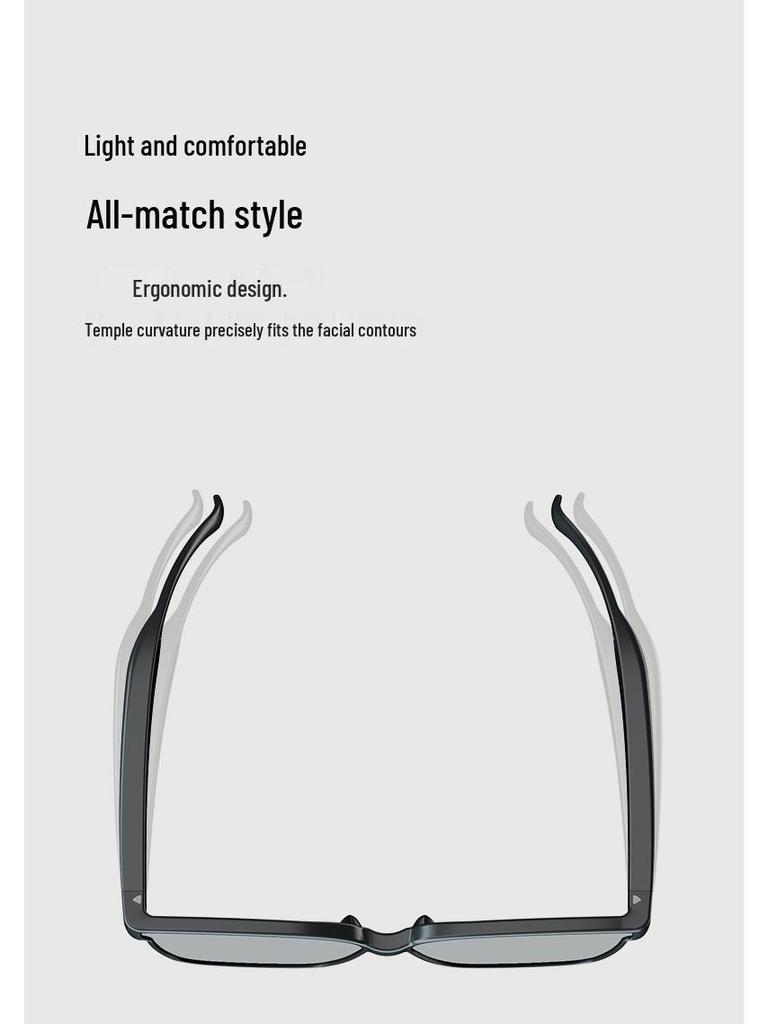 Умные Bluetooth-очки с ИИ: Беспроводные наушники с переводом в реальном времени на 100+ языков, воспроизведением музыки и функцией звонков.