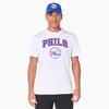 Philadelphia 76ers Team Logo New Era NBA T-Shirt White