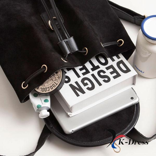 Повседневный замшевый рюкзак-ведро (2 цвета)